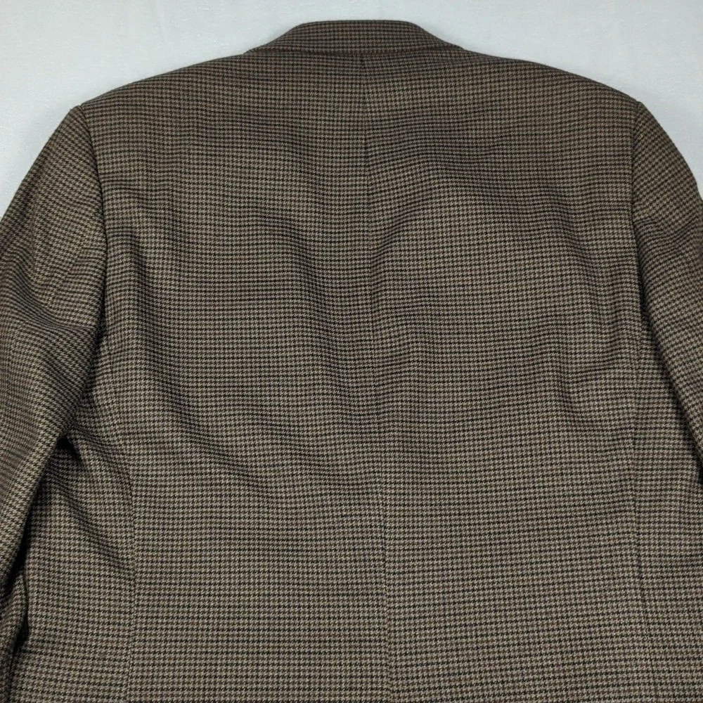 Lauren Ralph Lauren Brown And Black  Houndstooth Mens Blazer‎ Size 42L